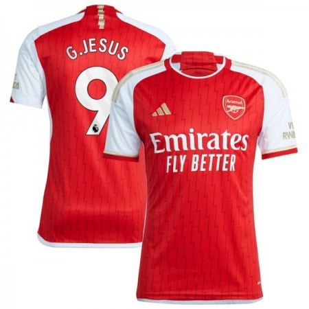 Camisolas Arsenal 2023-24 G. Jesus 9 1º Equipamento Principal Manga Curta